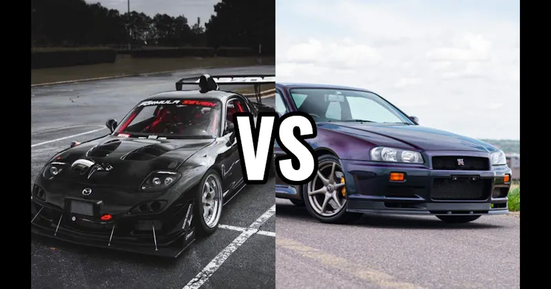 Mazda RX-7 FD vs. Nissan Skyline GT-R R34