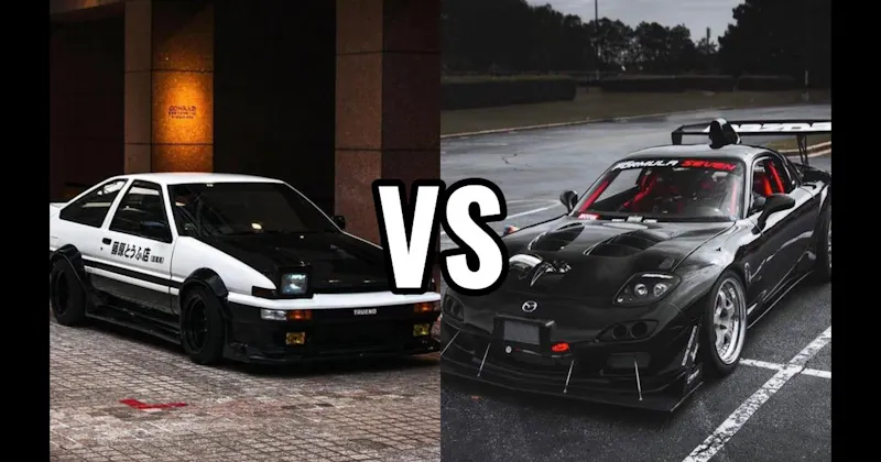 Mazda RX-7 FD vs. Toyota AE86