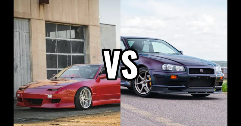 Nissan 240SX vs. Nissan Skyline GT-R R34