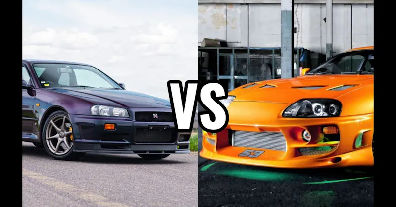 Nissan Skyline GT-R R34 vs. Toyota Supra MK4