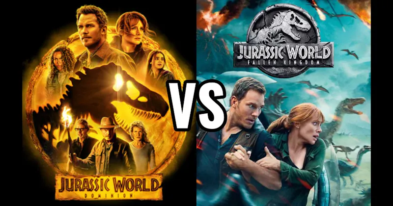 Jurassic World: Dominion (2022) vs. Jurassic World: Fallen Kingdom (2018)