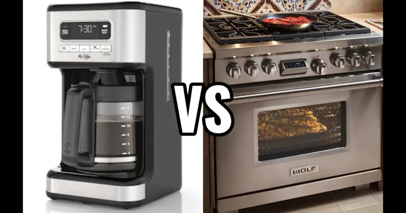 Coffee Maker (Drip) vs. Gas Range