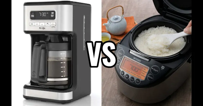 Coffee Maker (Drip) vs. Rice Cooker