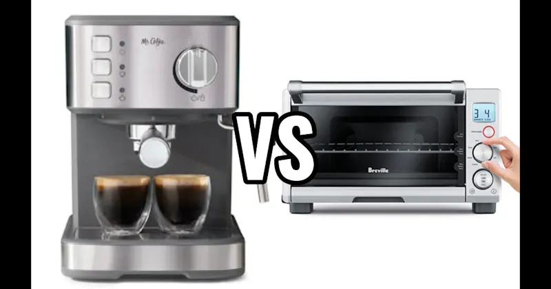 Espresso Machine vs. Toaster Oven