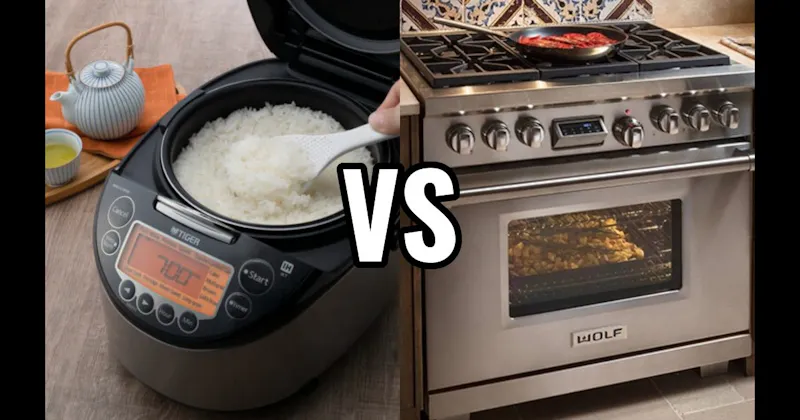 Gas Range vs. Rice Cooker
