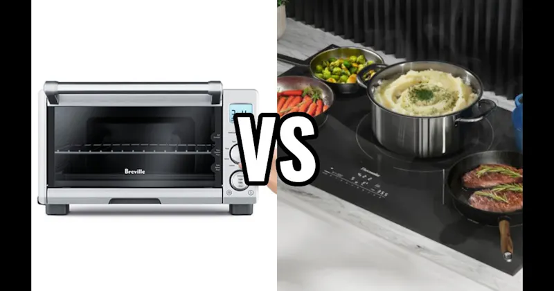 Induction Cooktop vs. Toaster Oven
