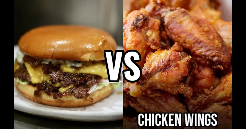 Burgers vs. Chicken Wings