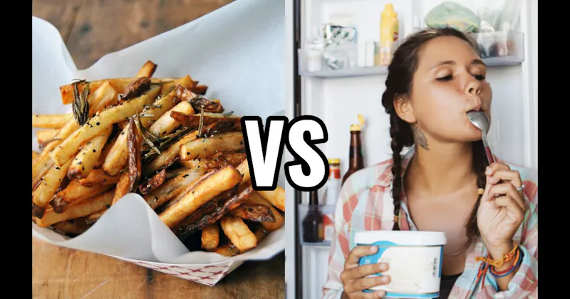 French Fries vs. Ice Cream (the pint)