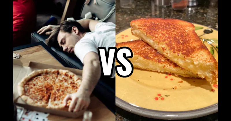 Grilled Cheese / Quesadilla vs. Pizza
