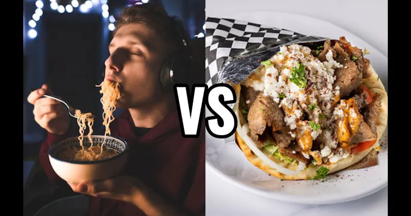 Gyro vs. Instant Ramen