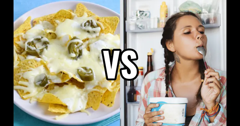 Ice Cream (the pint) vs. Nachos