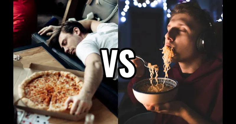 Instant Ramen vs. Pizza