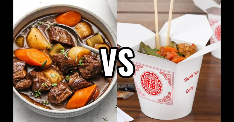 Chinese Food vs. Pot Roast / Beef Stew
