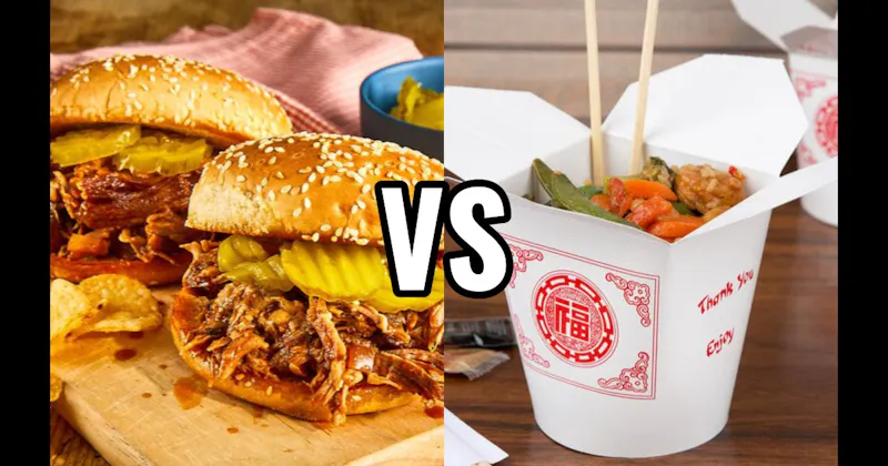 Chinese Food vs. Pulled Pork