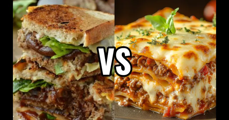 Lasagna vs. Meatloaf Sandwich