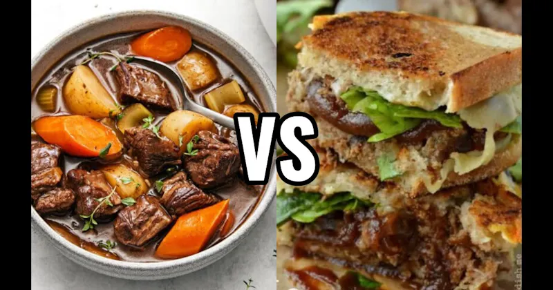 Meatloaf Sandwich vs. Pot Roast / Beef Stew
