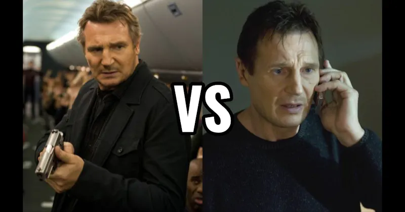 Bill Marks in Non-Stop vs. Bryan Mills in Taken