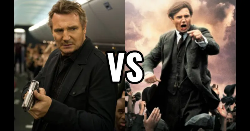 Bill Marks in Non-Stop vs. Michael Collins in Michael Collins