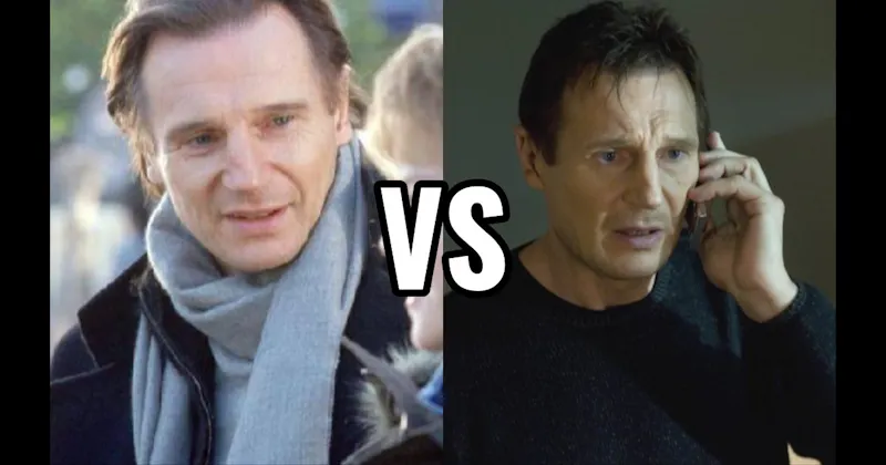 Bryan Mills in Taken vs. Daniel in Love Actually