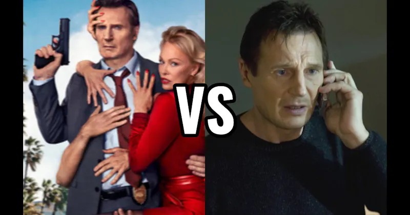 Bryan Mills in Taken vs. Frank Drebin Jr. in The Naked Gun 2025