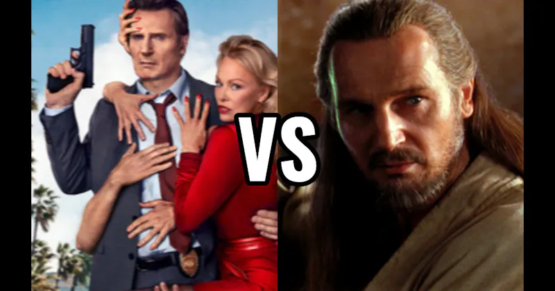 Frank Drebin Jr. in The Naked Gun 2025 vs. Qui-Gon Jinn in Star Wars: Episode I – The Phantom Menace