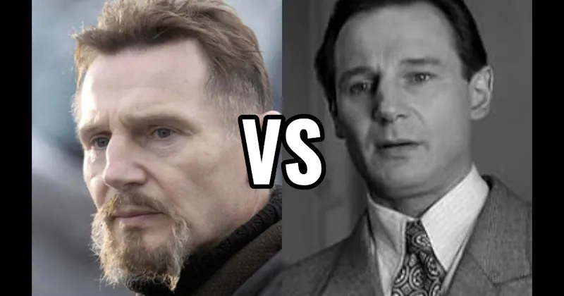 Oskar Schindler in Schindler's List vs. Ra's al Ghul in Batman Begins