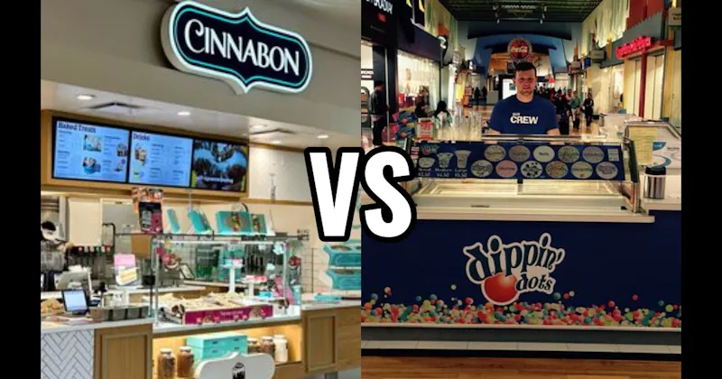 Cinnabon vs. Dippin’ Dots
