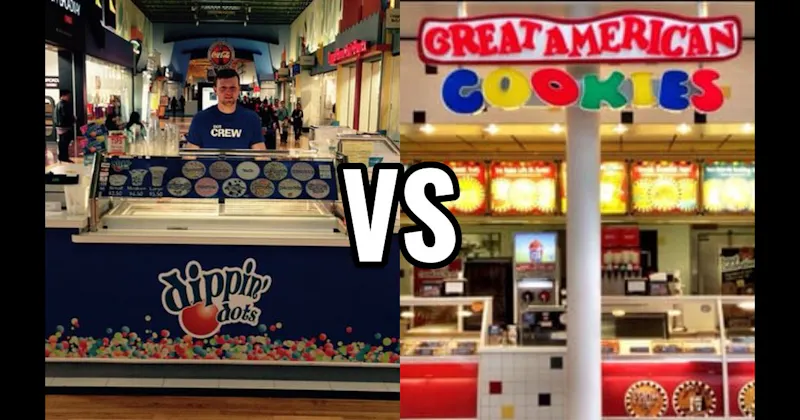 Dippin’ Dots vs. Great American Cookies