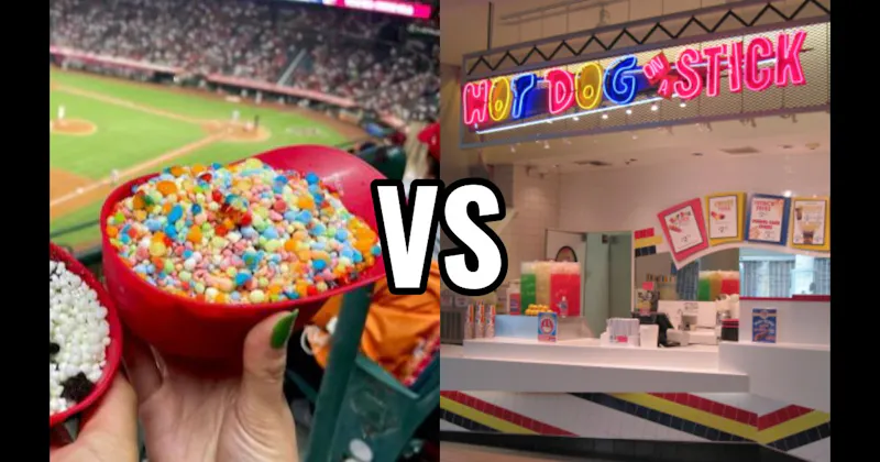 Dippin’ Dots vs. Hot Dog on a Stick