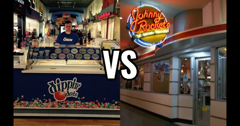 Dippin’ Dots vs. Johnny Rockets