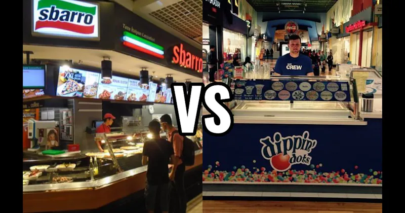 Dippin’ Dots vs. Sbarro
