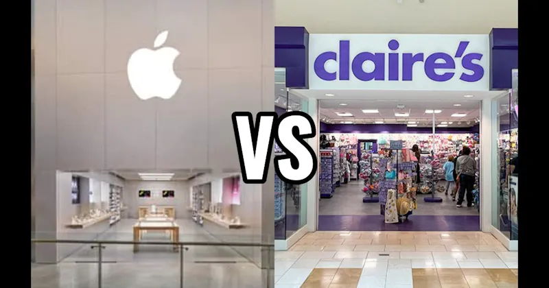 Claire’s vs. The Apple Store
