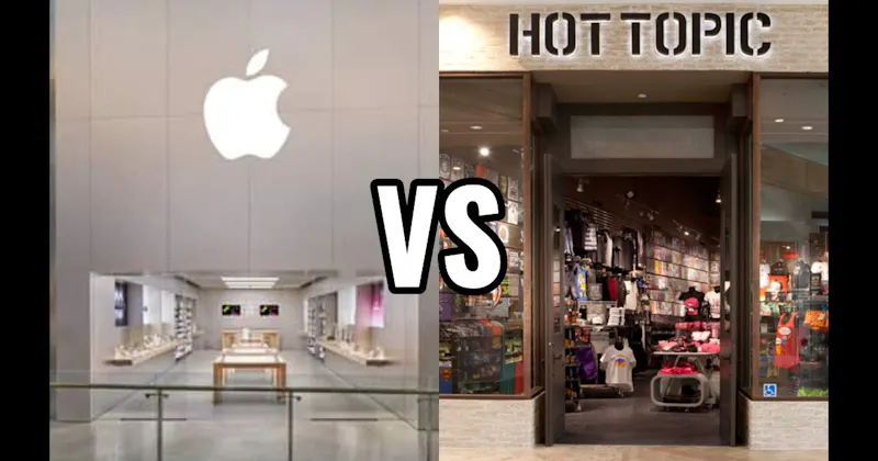 Hot Topic vs. The Apple Store
