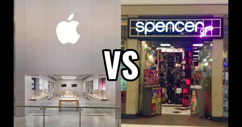 Spencer’s Gifts vs. The Apple Store