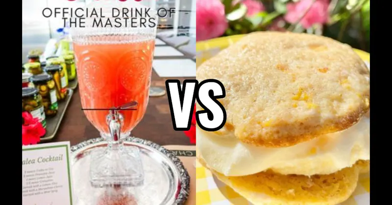 Azalea Cocktail vs. Georgia Peach Ice Cream Sandwich