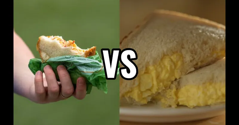 Egg Salad Sandwich vs. Pimento Cheese Sandwich