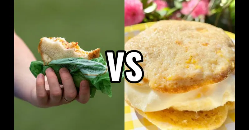 Georgia Peach Ice Cream Sandwich vs. Pimento Cheese Sandwich