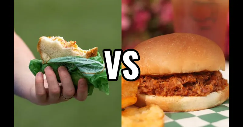 Pimento Cheese Sandwich vs. Pulled Pork BBQ Sandwich