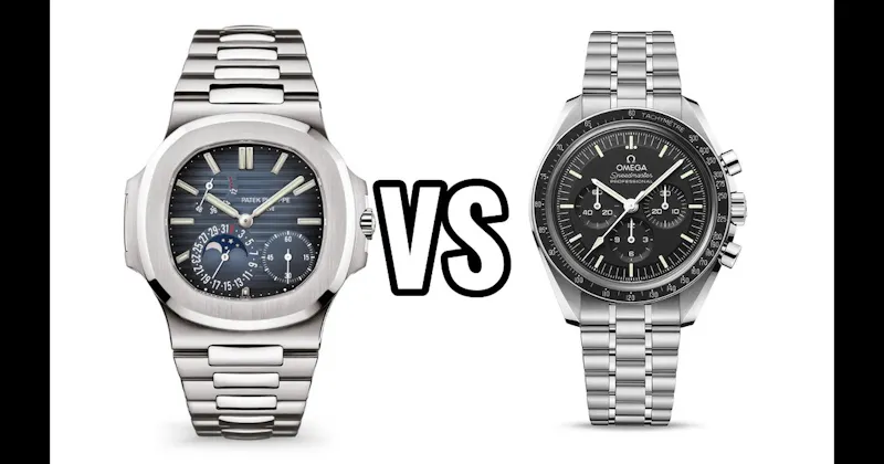 Omega Speedmaster Professional “Moonwatch” vs. Patek Philippe Nautilus