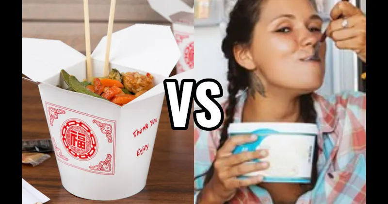 Chinese Food vs. Ice Cream Straight From the Carton