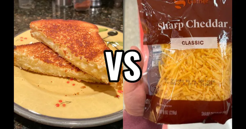 Grilled Cheese / Quesadilla vs. Shredded Cheese Straight From the Bag