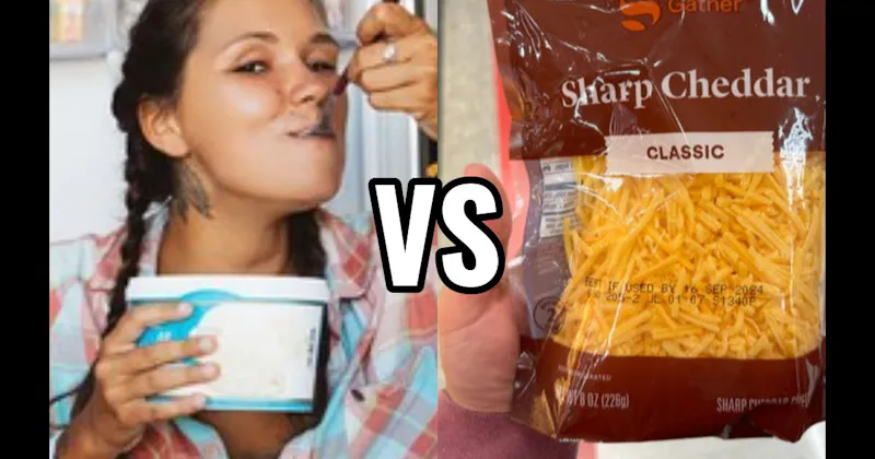 Ice Cream Straight From the Carton vs. Shredded Cheese Straight From the Bag