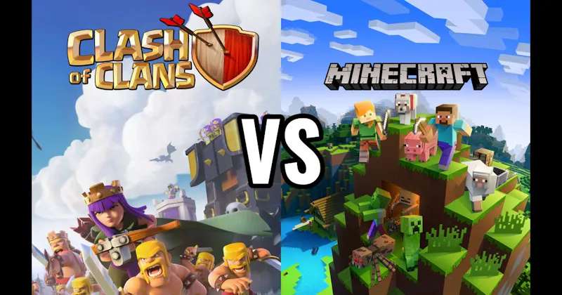 Clash of Clans vs. Minecraft Pocket Edition