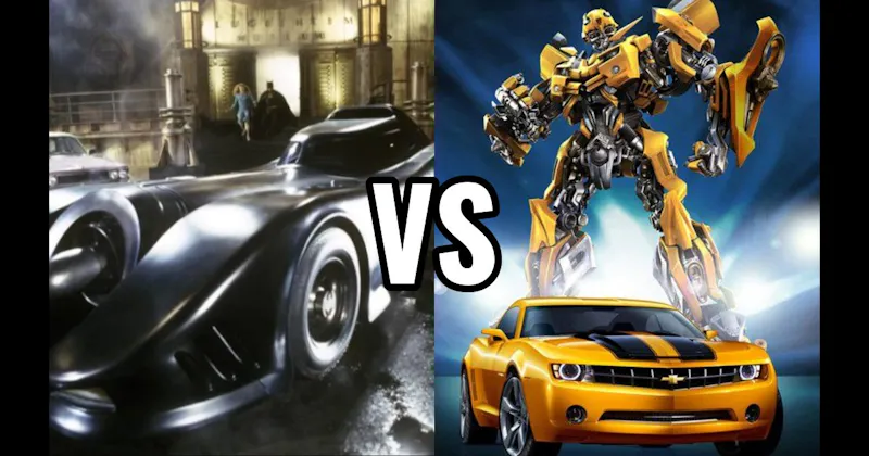 Batmobile (Batman) vs. Bumblebee Camaro