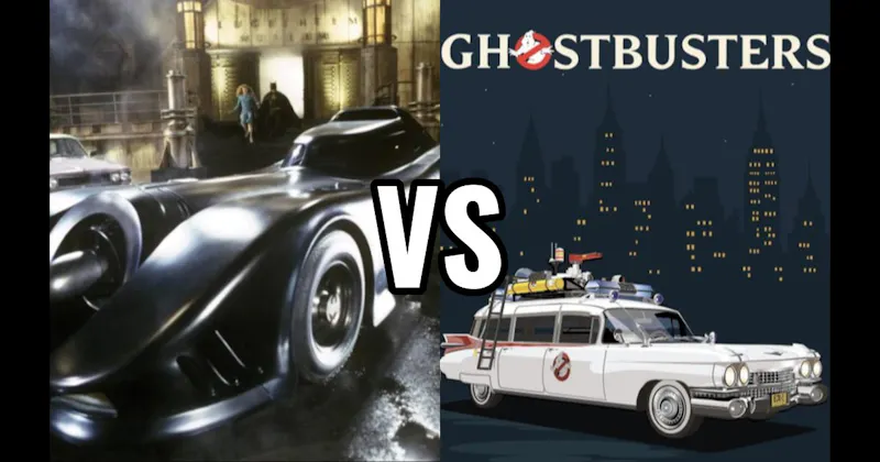 Batmobile (Batman) vs. Ecto-1 (Ghostbusters)