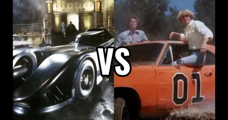 Batmobile (Batman) vs. General Lee
