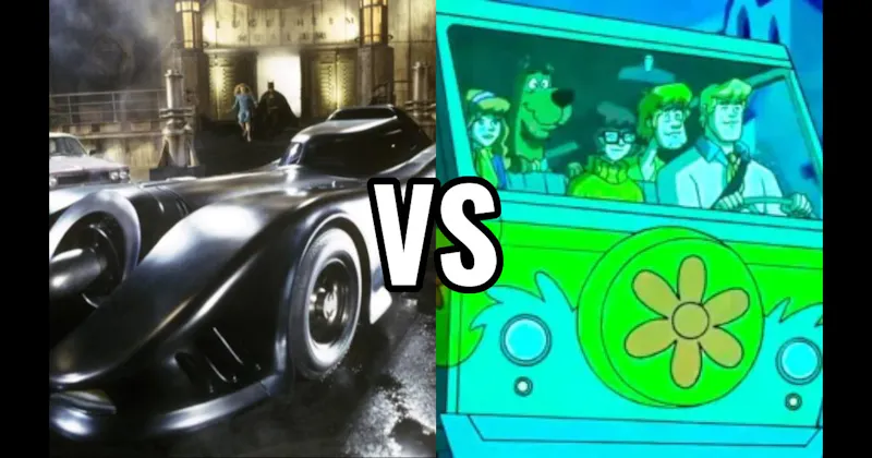 Batmobile (Batman) vs. Mystery Machine (Scooby-Doo)