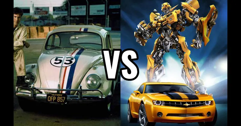 Bumblebee Camaro vs. Herbie (The Love Bug)