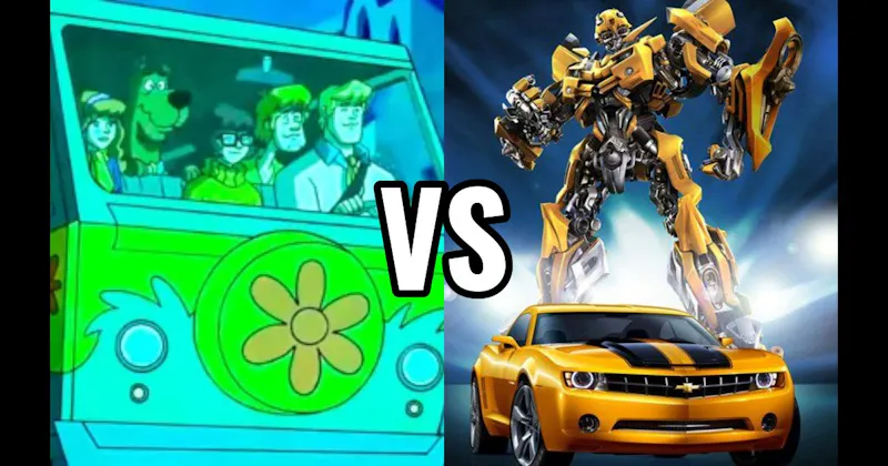 Bumblebee Camaro vs. Mystery Machine (Scooby-Doo)