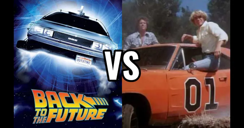 DeLorean Time Machine (Back to the Future) vs. General Lee